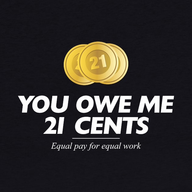 Equality! Equal pay for equal work. by Crazy Collective